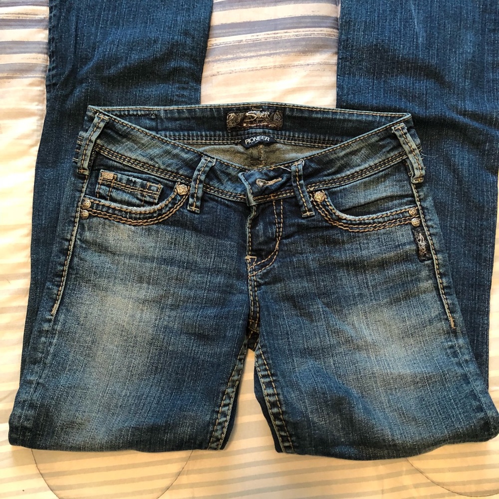 Ladies Silver Pioneer jeans